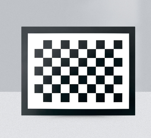 Chessboard grid calibration board